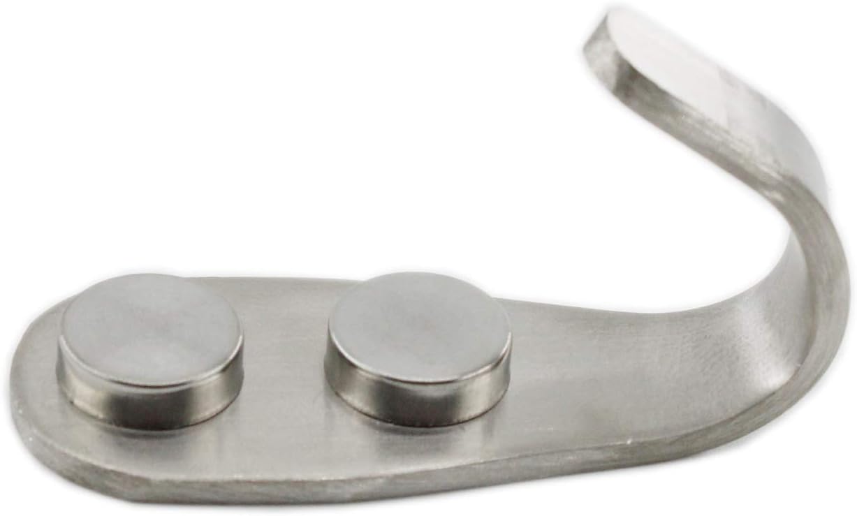 Stainless Steel Coat Hooks - Heavy Duty Wall Mounted Hanger Hooks for Towels, Keys, Hats - Indoor & Outdoor Use - 8 Pack