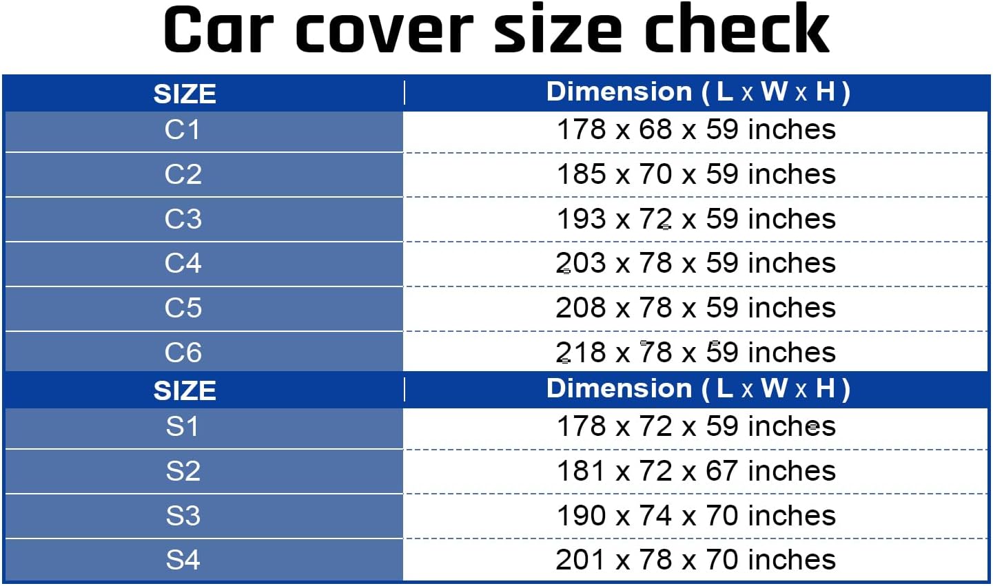 6 Layer Heavy Duty SUV Car Cover Waterproof All Weather Protection with Cotton Liner, Universal Fit Toyota RAV4, Honda CRV, Tesla Model Y, Audi Q5, Nissan Rogue, Mazda CX-5, Kia Sorento
