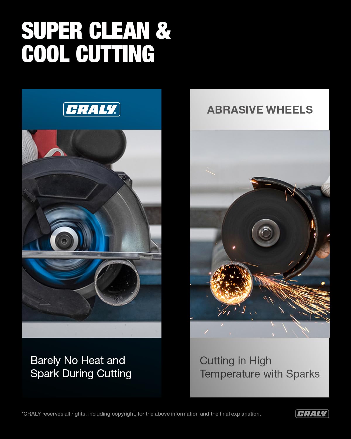 CRALY 5-3/8 Inch 30 Teeth Steel and Ferrous Metal Cutting Circular Saw Blade, 20 mm Arbor, Thin Kerf, Professional Carbide Tipped Blade for Angle Iron, Threaded Rod, EMT Conduit(C0530MC)