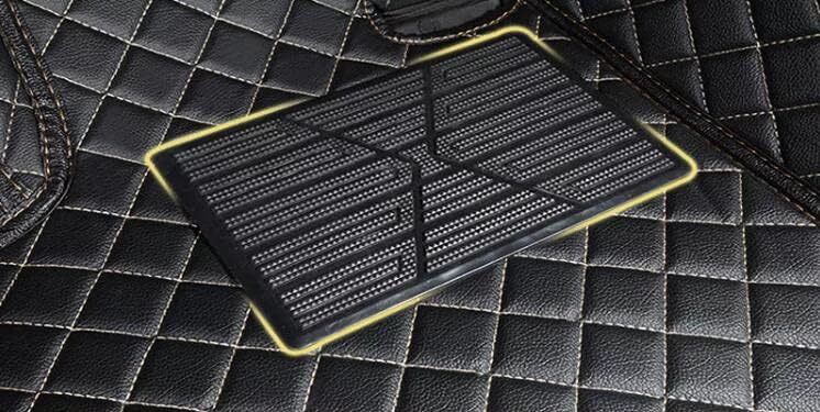Custom All-Weather Protection Leather Car Floor Mats for Cars Sedan SUV Sports Car Waterproof Floor Mat (Orange)