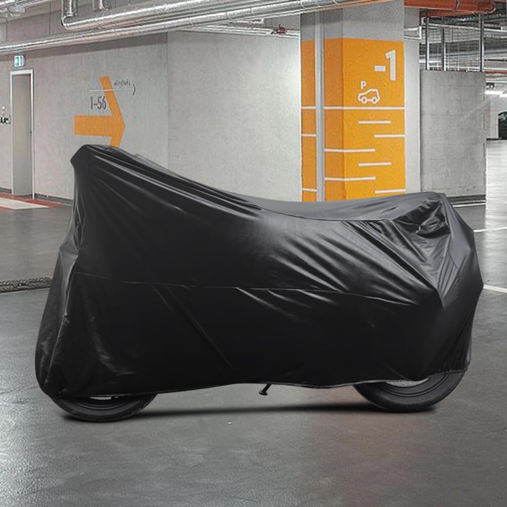 Motorcycle Cover Soft Stretch Waterproof Motor Cover Dustproof Durable Motorbike Cover for Indoor and Outdoor, 96 inches
