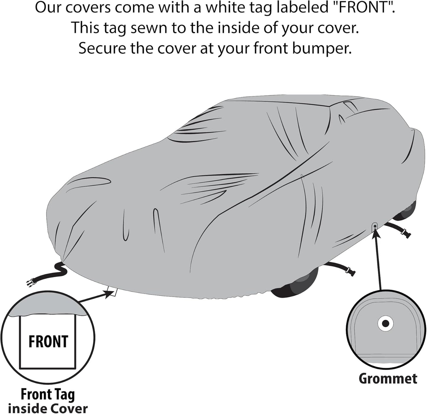 USCarCover 5 Layer All Weather Protection, Breathable Car Cover for Jeep CJ7 1976 1977-1986 SUV 2-Door Pollution, Dust, Sun, Snow, Rain