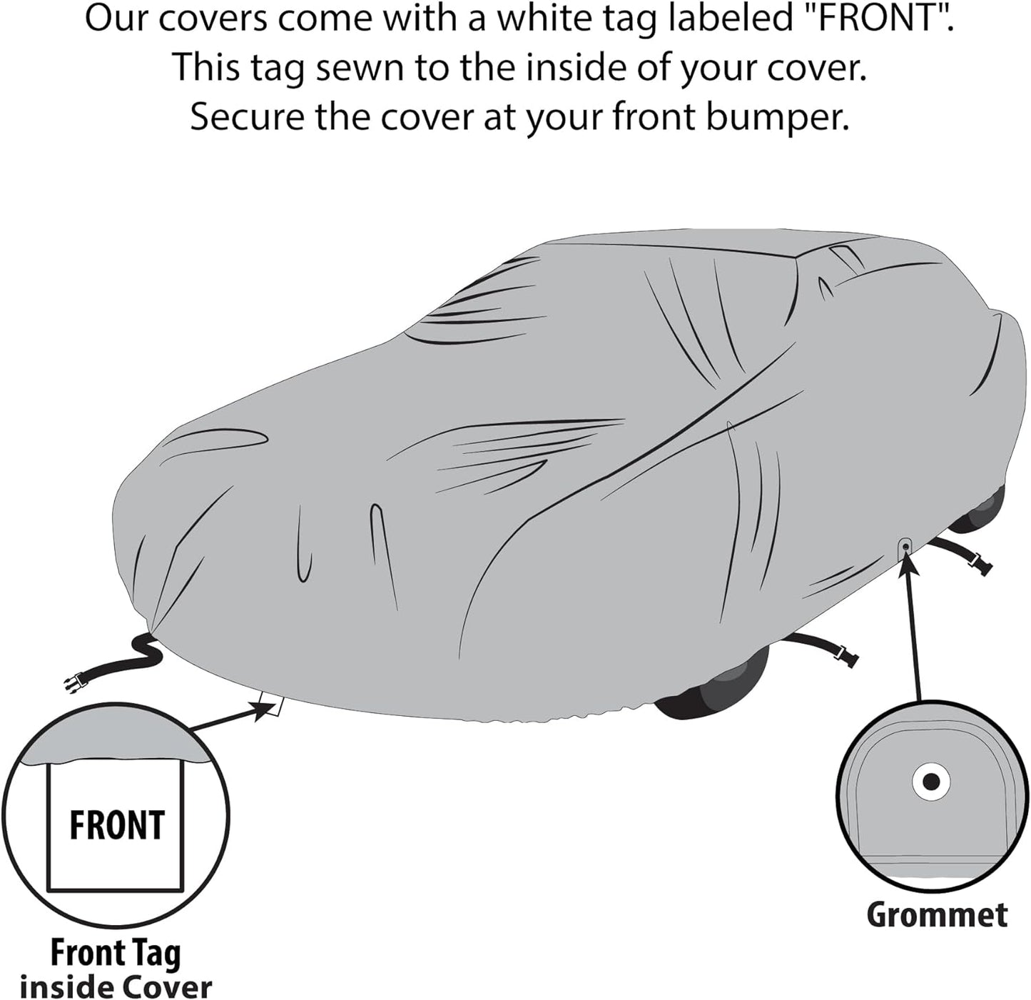 5 Layer Car Cover for Cadillac Series 60 Special Fleetwood 1941-1947, Semi Custom Fit Full Coverage Pollution, Dust, Sun, Snow, Rain, Hail All Weather Protection, Breathable