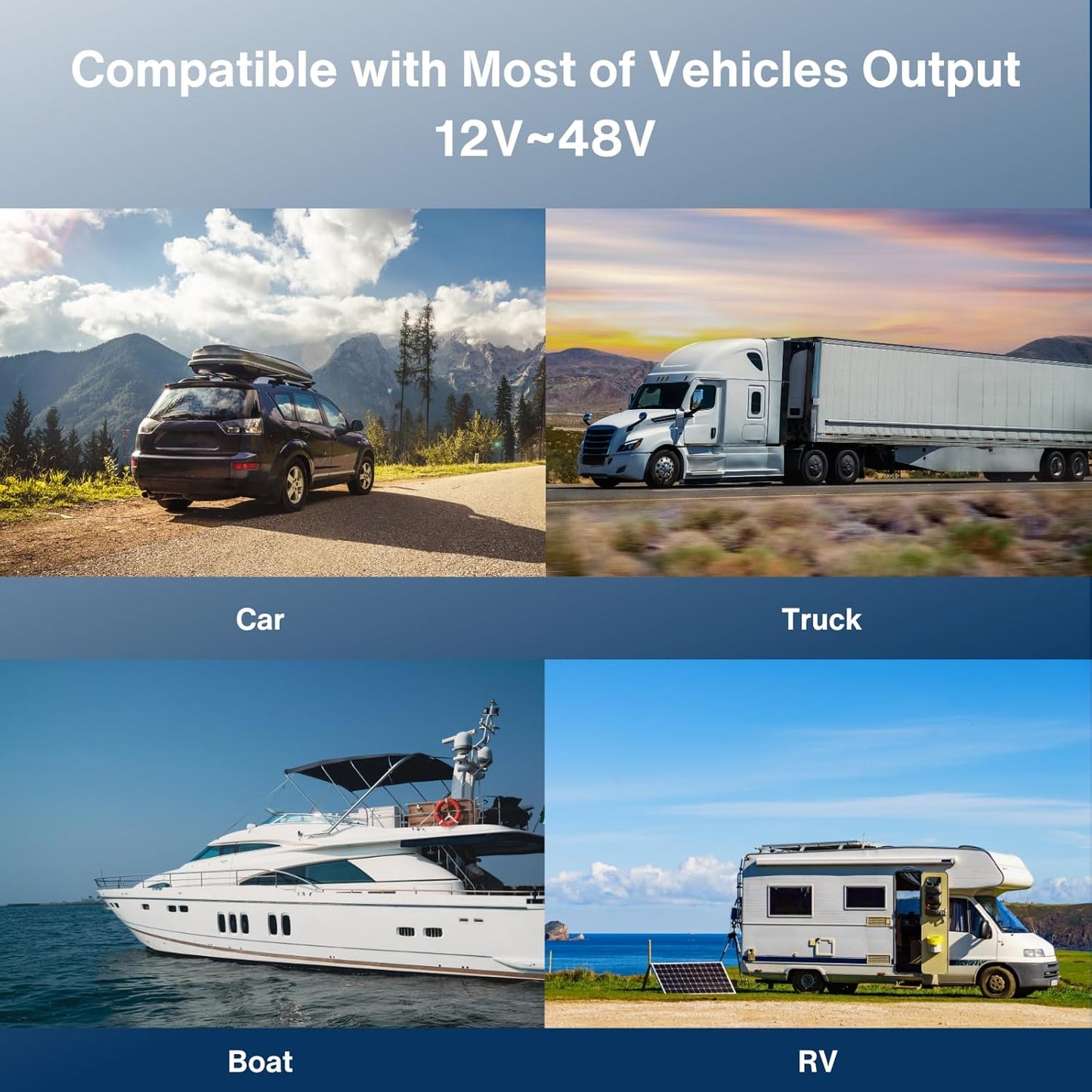 DC to Car Charger Power Cable for Starlink Mini 5M/16.5FT, 100W 20V/5A Output, Support 12~48V Cigarette Lighter, 19AWG Cord, Waterproof Barrel Jack for Outdoor Use, Car, RV, Truck, Boat