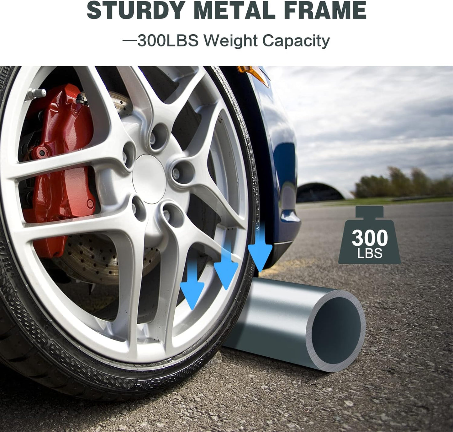 ERGOMASTER 10 Ft x 10 Ft Outdoor Carport Patio Storage Shelter Metal Frame and Waterproof Ripstop Cover for Motorcycle and ATV Car