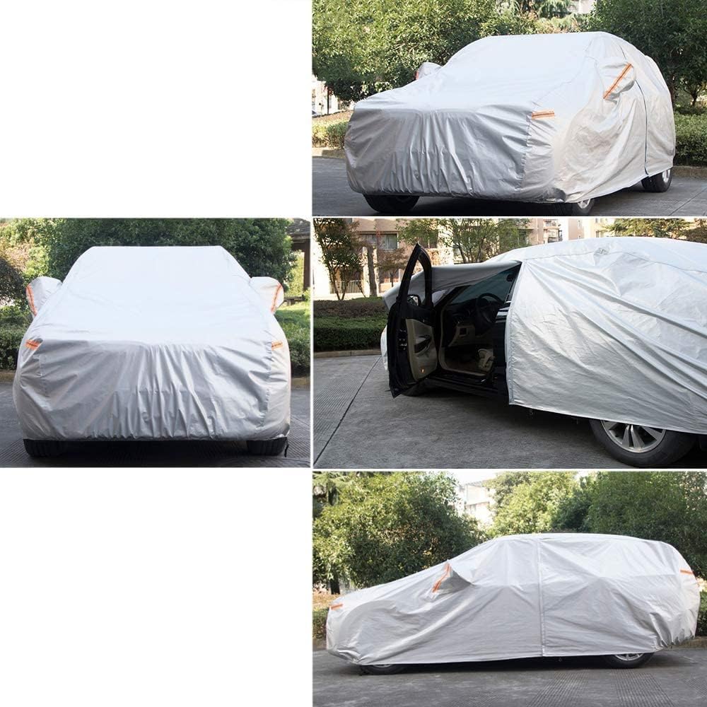 Kayme 6 Layers SUV Car Cover Custom Fit for Honda CRV CR-V (1995-2025), Waterproof All Weather for Automobiles,Rain Sun UV Protection.Silver