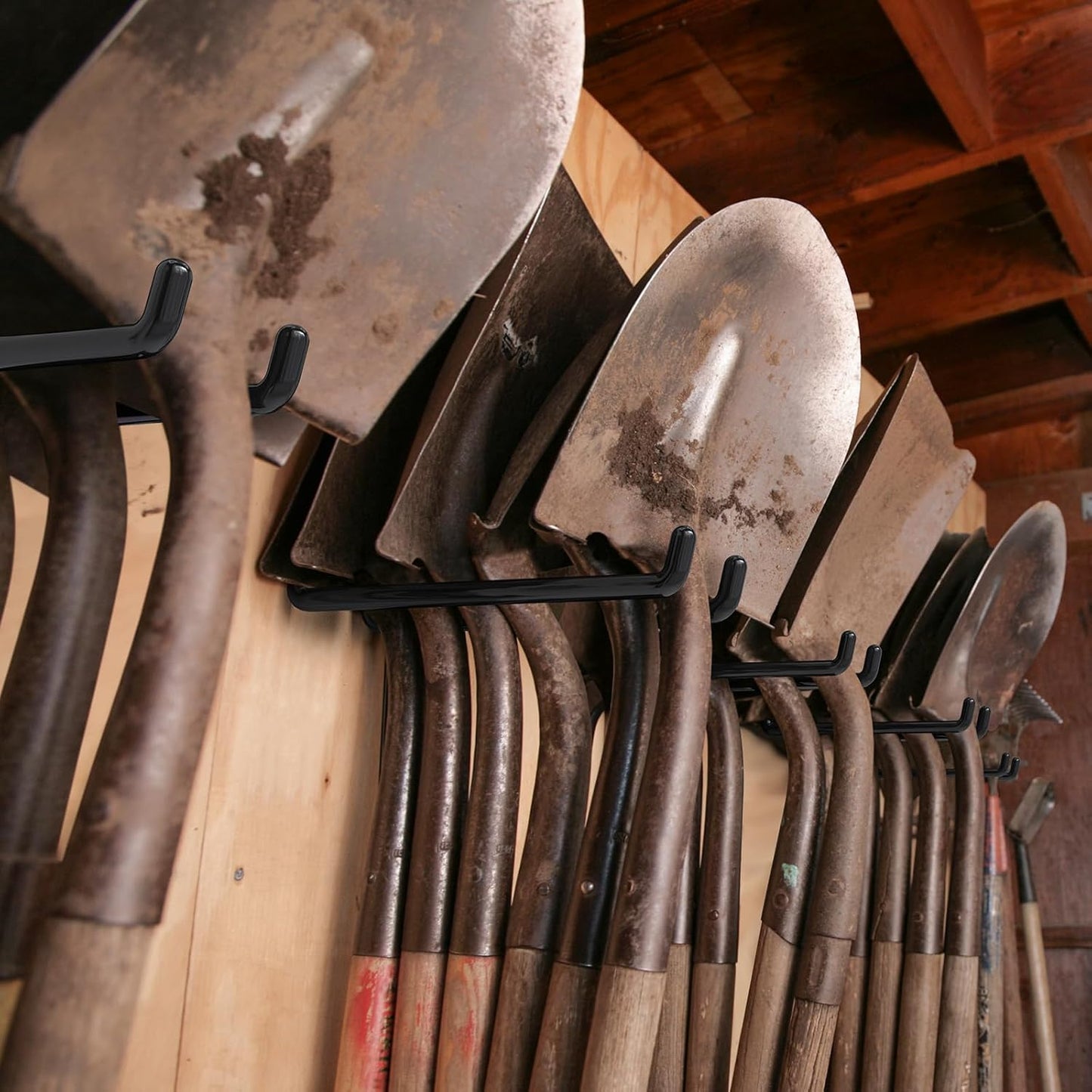 16 Pack Garage Hooks with Anti-Slip Coating Heavy Duty Wall Mount Hooks for Garage Storage and Hanging Hoses Bike Garden Tools Ropes etc