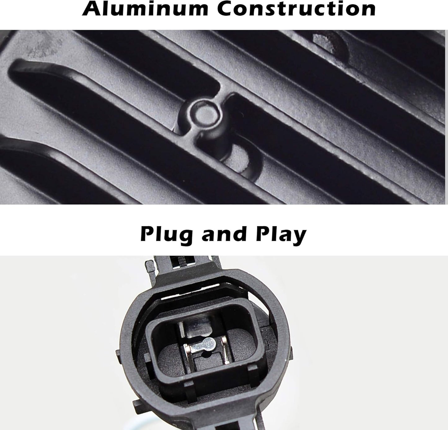 Tecoom LED Fog Lights, 1 Pair Bumper Driving Fog Lamps Compatible with 2007 2008 2009 2010 2011 2012 2013 GMC Sierra 1500/2500/3500, DOT SAE Approved,Waterproof 4200 lumen LED Fog Light