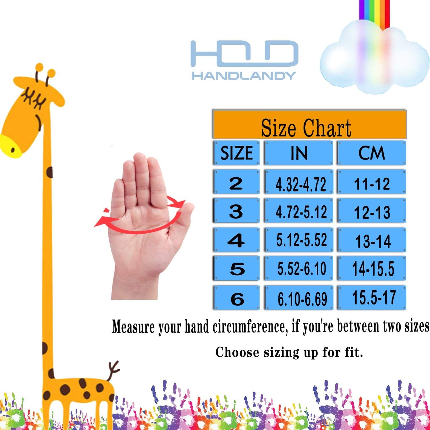 HANDLANDY 3 Pairs Kids Gardening Gloves Latex Free, Nitrile Coated Children Toddler Garden Yard Outdoor Playing Gloves for Little Girls Boys (Size L)