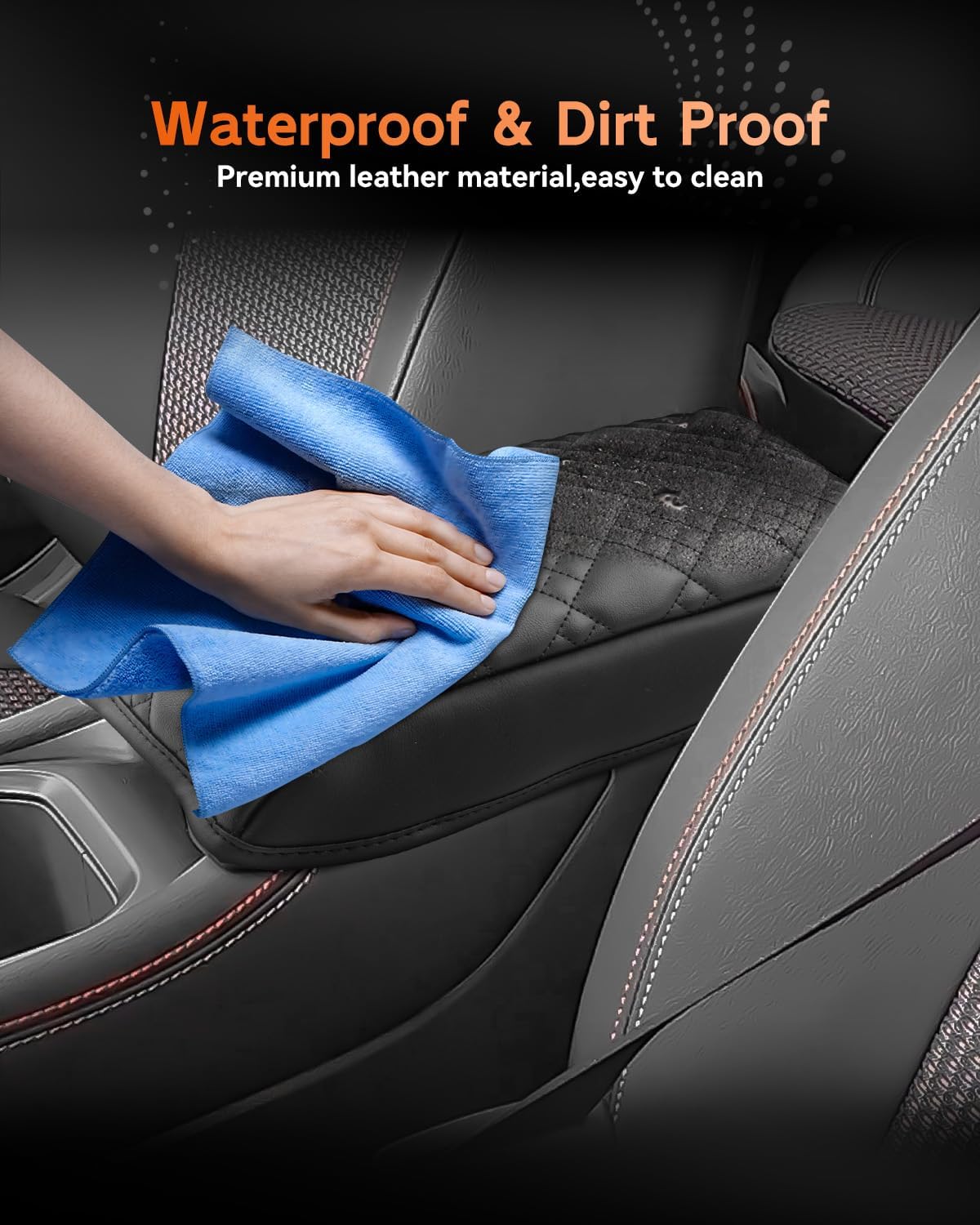 CDEFG for 2025 2026 Nissan Kicks Center Console Cover Armrest Box Cover for Kicks (S, SV, SR) 2025+ Accessories Console Arm Rest Protector Thickened