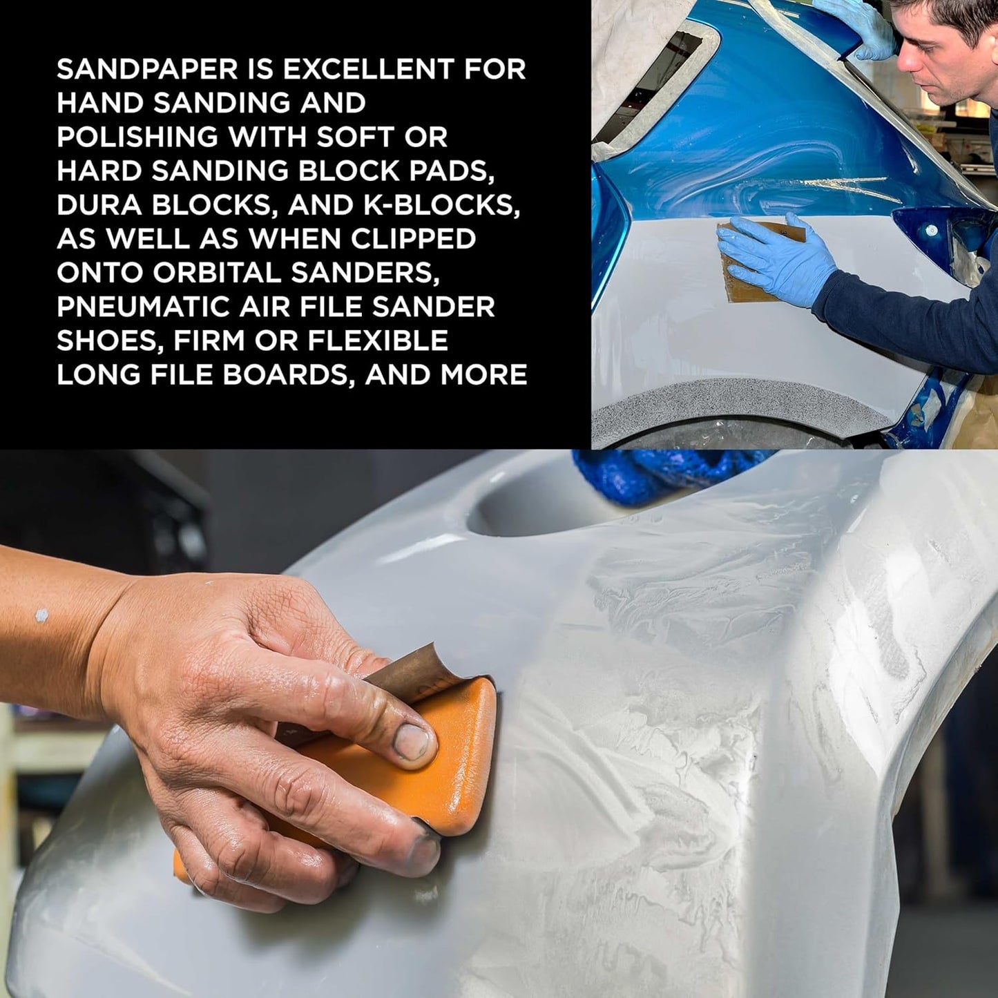 Dura-Gold Premium 7000 Grit Wet or Dry Sandpaper Sheets, 5-1/2" x 9", Box of 25 - Auto Car Color Sanding Detailing, Polishing Wood, Plastic, Glass, Epoxy, Stone, Metal Finishing Hand Sand Block Sander