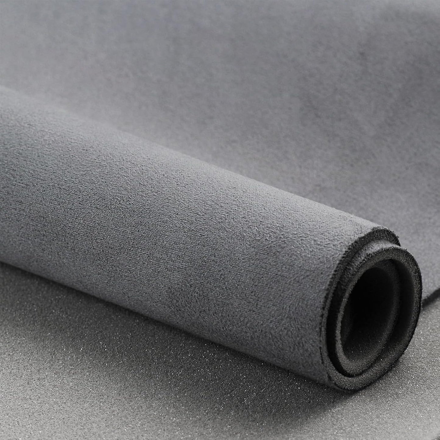 Suede Headliner Fabric with Foam Backing - Black Suede Headliner Material for Car/Truck/SUV/RV Roof, Home Repair/DIY Headliner Material Automotive Headliner Fabric (Dark Gray, 96"×60“)
