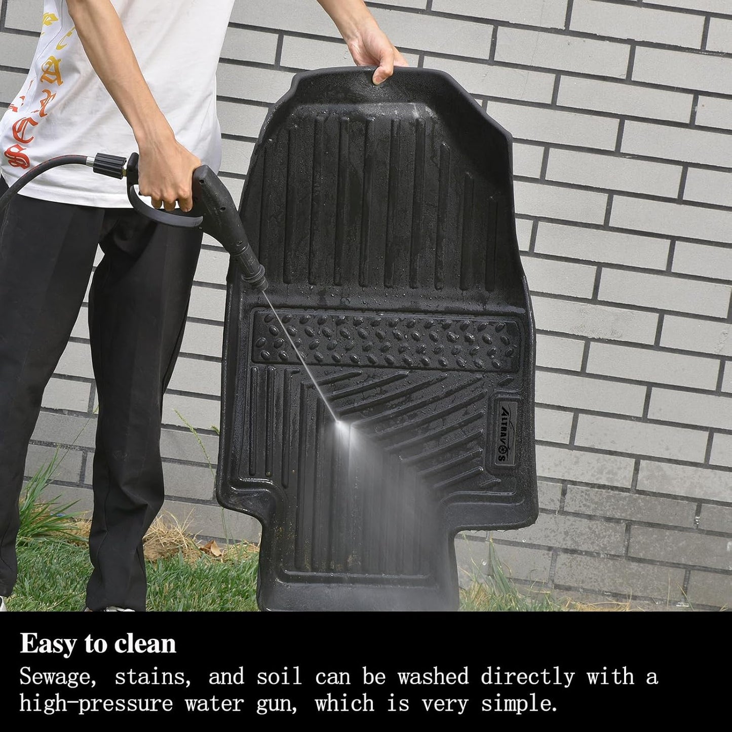 Floor Mat with Trunk Mat for 2025 Nissan Murano with Velcro Backrest Mat TPE All Weather Protection Floor Liners & Cargo Liners Covering The Backrest Accessories