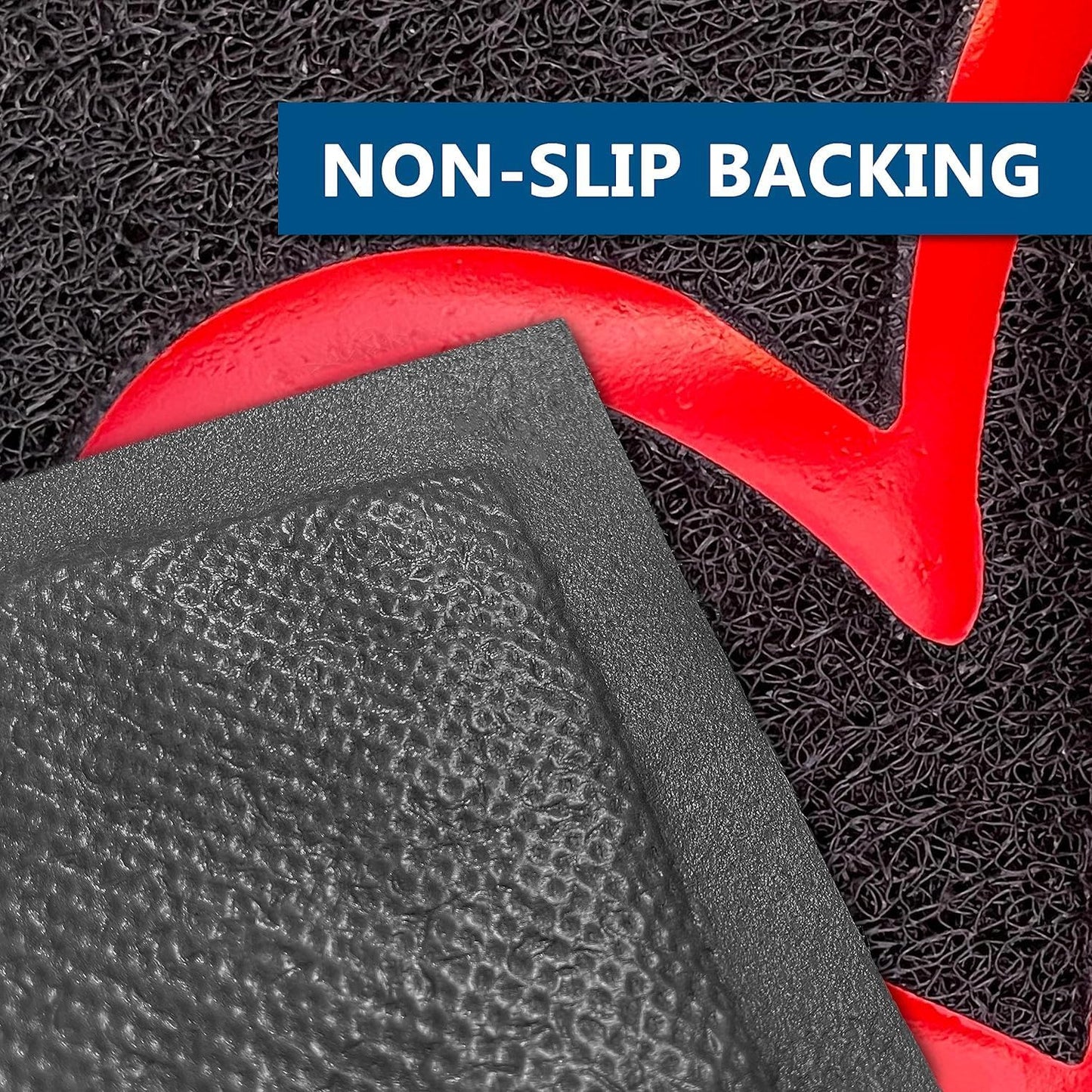 EARTHALL Door Mat Outside Inside Home Doormat, 30"x17.5", Durable Floor Mat Non Slip Mat Ultra Absorb Mud Easy Clean Front Doormat for Garage, Entryway, Patio, High Traffic Areas, Black