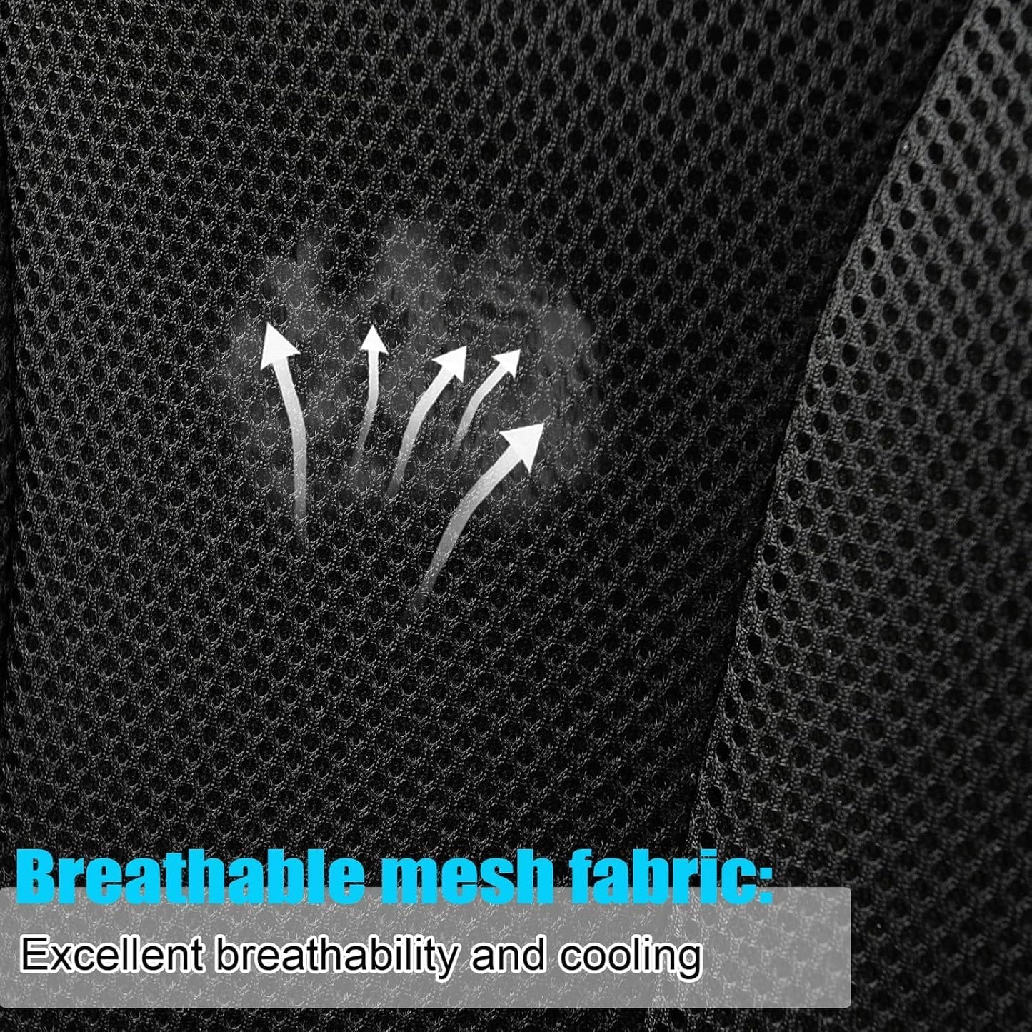 GIANT PANDA Fit Chevy Equinox Trax Malibu Blazer Trailblazer Traverse Tahoe Front Car Seat Cover, 3D Air Mesh Breathable Seat Protector, Gray(2-Pack