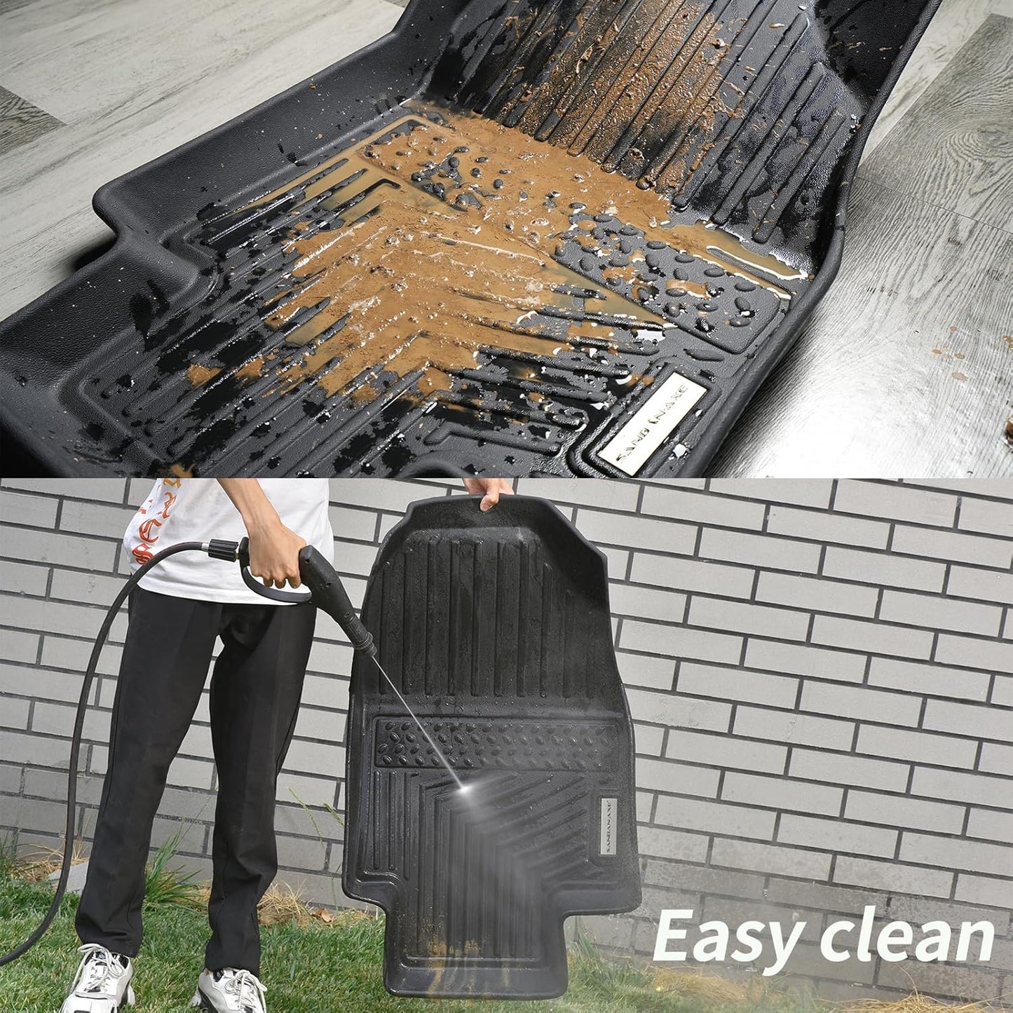 Floor Mats & Cargo Liner for 2024 2025 Mazda CX-90 CX90 PHEV 6&7 Seats(Not Suitable for 8 Seats) TPE All Weather Protection 3 Rows Car Floor Liners & Trunk mat for CX 90