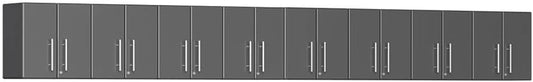 Ulti-Mate UG27080G 8-Piece Garage Wall Cabinet Kit in Graphite Grey Metallic