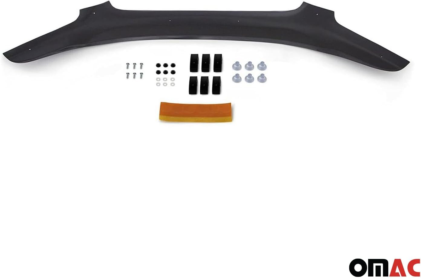 OMAC Front Bug Shield Hood Deflector Guard for Infiniti FX45 2003-2008 Black Smoke