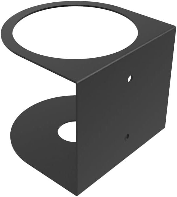 JINGCHENGMEI 1 Spray Bottle Holder, Steel Wall Mount Storage Organizer for All-Purpose at Garage and Home (SBH-1B1Pc)