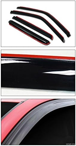 in-Channel Window Visors Vent Shade Rain Guards - Compatible with 1992-2000 Chevy C/K 2500 3500, 1992-1998 Silverado, 1992-1999 Suburban, 1995-1999 Tahoe, 1999-2000 Cadillac Escalade