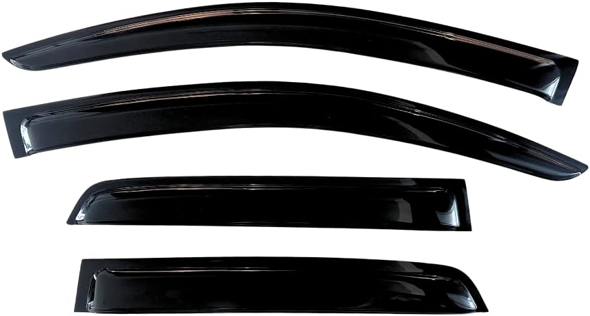 KPY Window Visor Compatible with Chevrolet Cruze 2011-2015, Chevrolet Cruze Limited 2016, Rain Guard Side Window Vent Deflectors Tape-On Style, 2011 2012 2013 2014 2015 2016