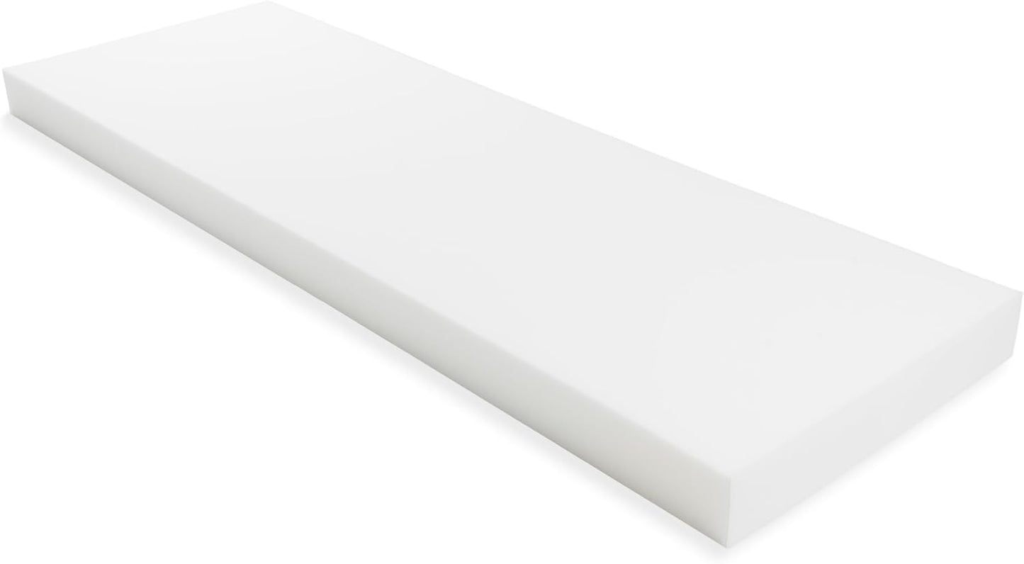 GoTo Foam 4" Height x 24" Width x 72" Length 44ILD (Firm) Upholstery Cushion Made in USA