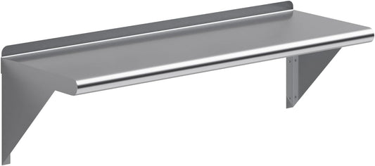 AmGood 36" Long X 12" Deep Stainless Steel Wall Shelf | NSF Certified | Appliance & Equipment Metal Shelving | Kitchen, Restaurant, Garage, Laundry, Utility Room
