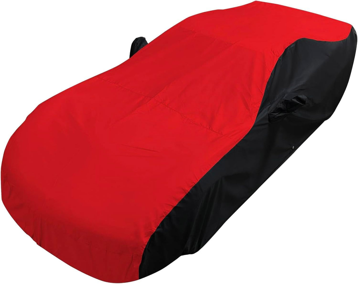 C6 Corvette Car Cover - Custom Fit Outdoor/Indoor UV & Rain Protection - Ultraguard Plus 300 Denier High End for 2005-2013 C6, Grand Sport, ZR1, Z06 Corvettes (Red/Black)