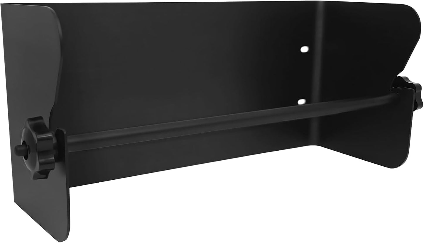 G-Sunny Garage Paper Towel Holder,Aluminum Wall-Mount Paper Towel Holder for Enclosed Trailer,Shop,Garage,Storage,5th Wheel,RV (Matte Black)