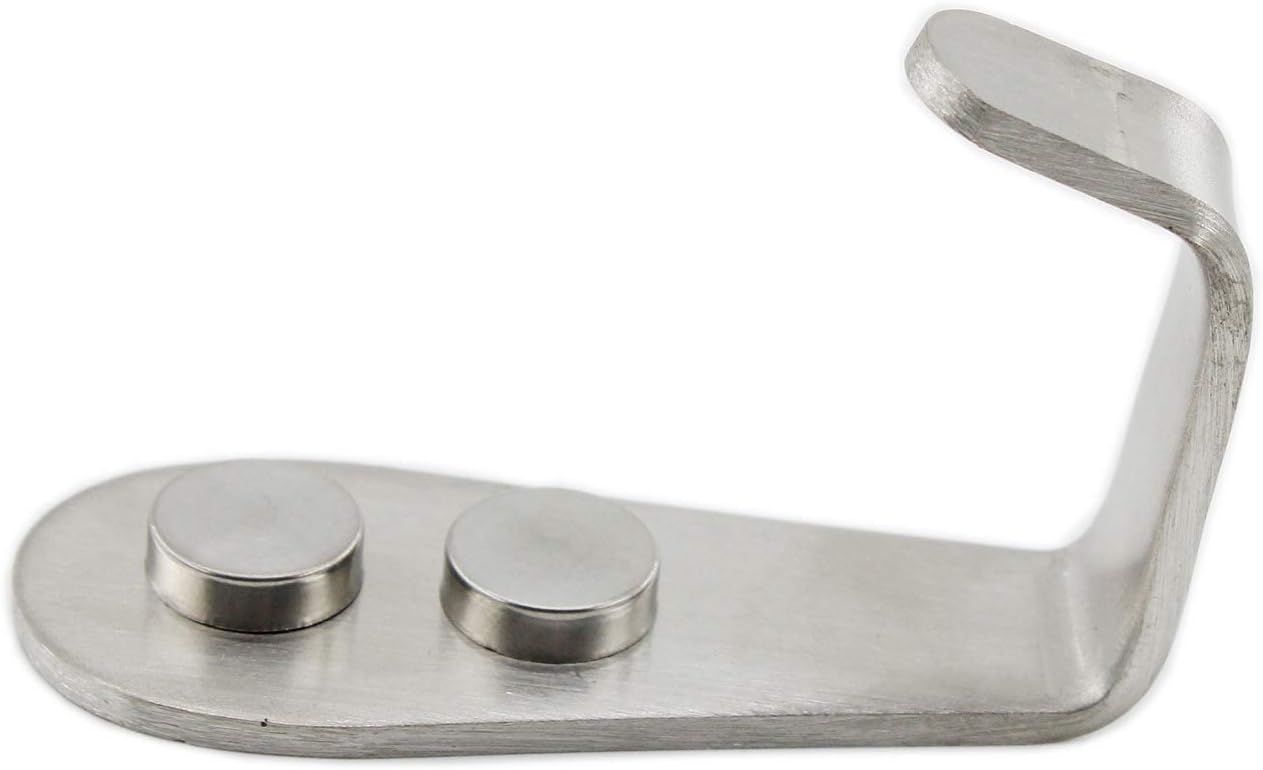 Stainless Steel Coat Hooks, Heavy Duty Metal Hangers for Hanging Towels, Keys, Hats - Kitchen & Bathroom Wall Mounted Indoor/Outdoor Hooks with Installation Screws - 8 Pack