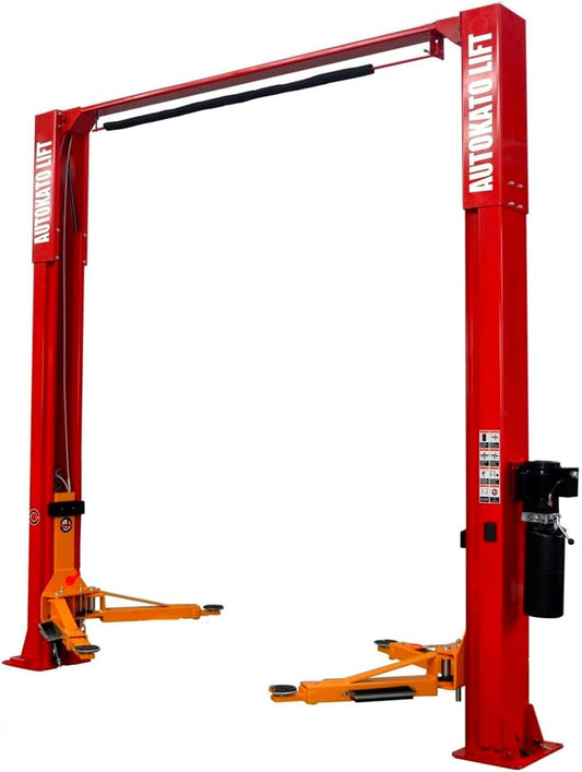 11000lbs 2 Post Lift Clearfloor Car Lift Auto Truck Hoist Lift Home Garage Shop Service Lift 11K 220V (11000lbs red)