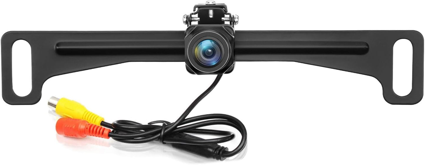 Kairiyard Backup Camera for Car, License Plate Back up Camera 170° Wide View Angel Vehicle Universal Reverse Rear View Camera Systems Waterproof for Cars Trucks Pickup SUVs RVs