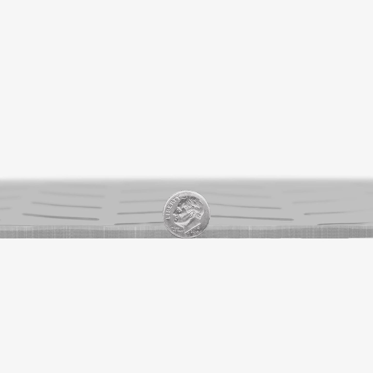 IncStores 2.5mm Thick Commercial-Grade Nitro Roll Garage Floor Mat | Flexible Vinyl Floor Mat for a Stronger and Safer Garage, Workshop, or Trailer | Diamond-Plate, Stainless Steel, 7.5' x 40'