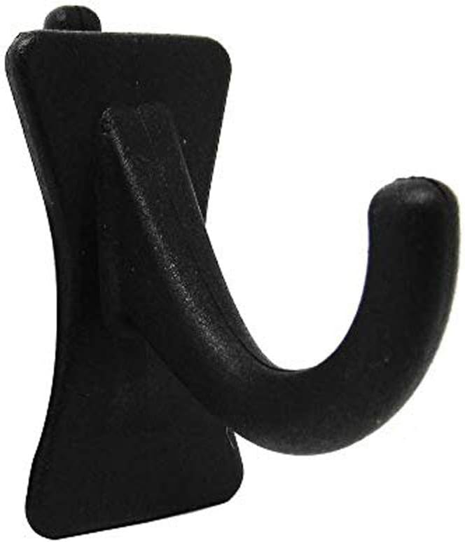 PegPro® J Hooks Kit for Standard “Wood Fiber” pegboard – Durable Plastic Pegboard Hooks - for Garage, Kitchen, Craft Room, and More (J Hook - 24 Pack, Black)