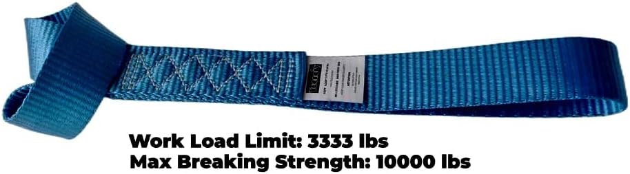 Heavy Duty Soft Loop Tie Down Straps (4PK) 1.5 inches 18 inches 10,000 LBS Breaking Strength Soft tie Downs for Motorcycle, ATV, UTV, Bicycle and Trailer