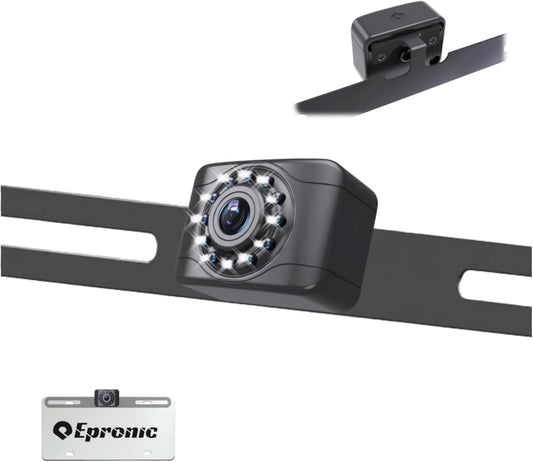 X1 Backup Camera for Car License Plate Reverse Cam, IP69 Waterproof Rearview Camara de Reversa de Auto Clear Night Vision, 149 Degree Wide View Angle - NTSC 12V