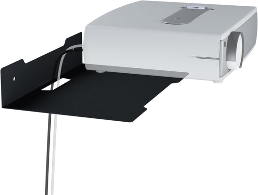 Floating Metal Wall Mount Shelf,Shelf for Projector,TV Cable Box,Router,Speaker,Sound Bar,Camera,Gaming,Decor Display (1, Large)