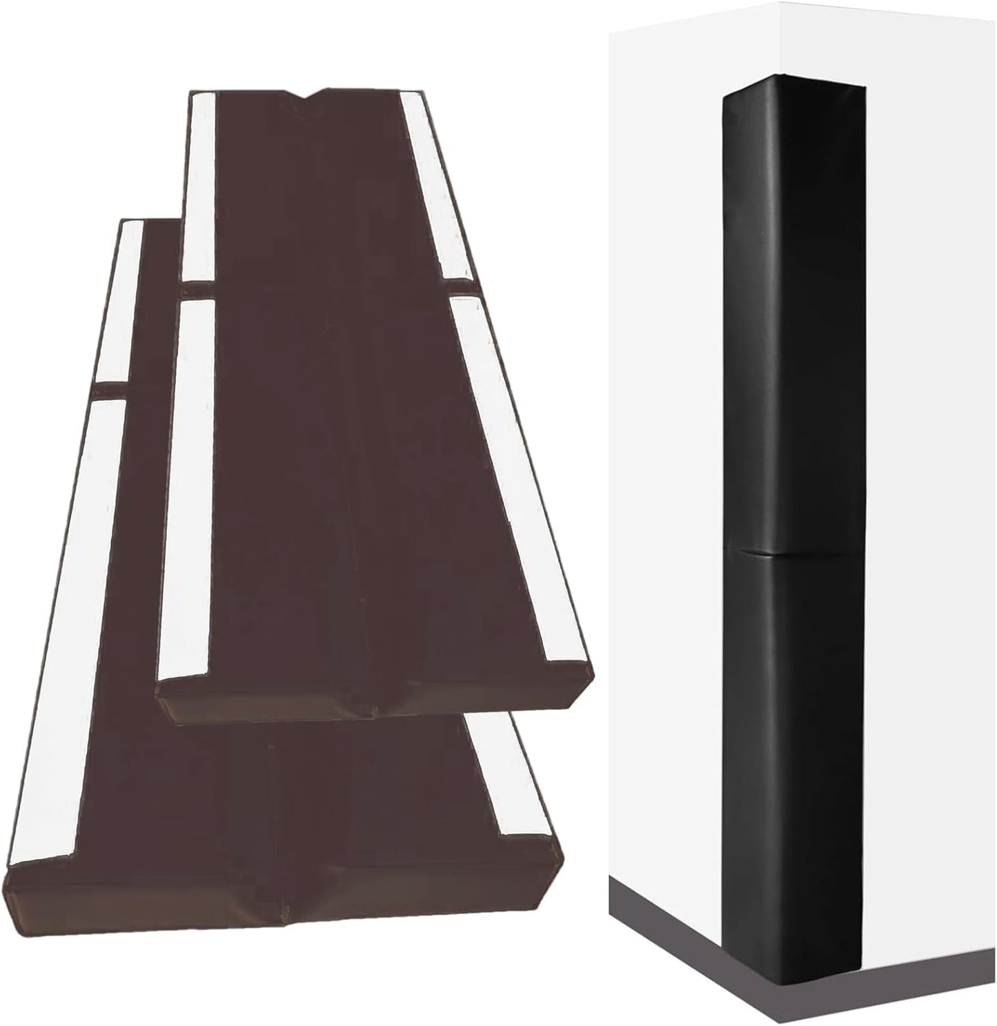 2pcs 6ft Tall Wall Corner Guards Protectors, Heavy Duty 2" Thick Padding, Waterproof Garage Wall Protector for Baby Playrooms, Schools, Gym, Porch