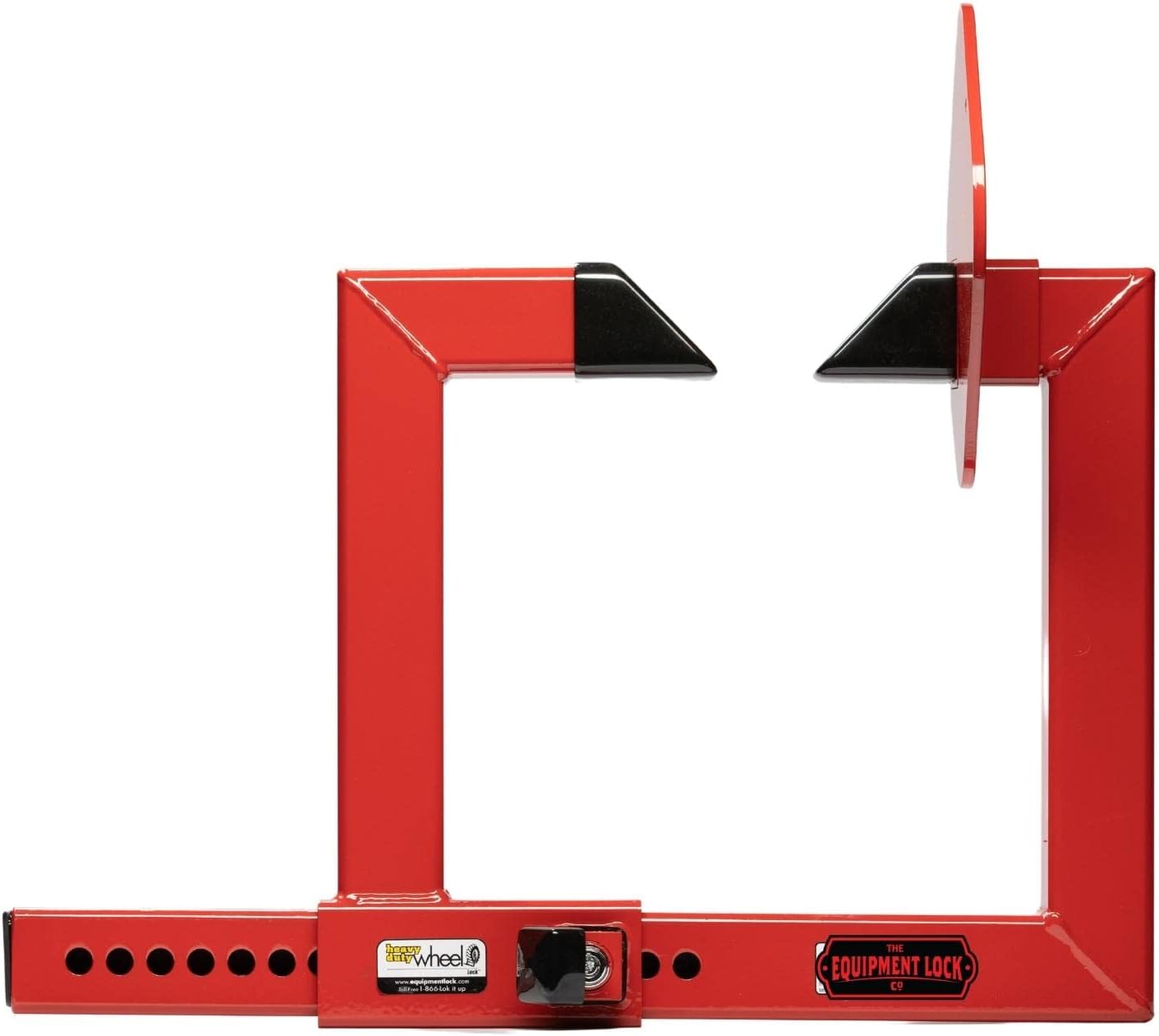 Equipment Lock Heavy Duty Wheel Lock - Powder Coated Steel Car Boot - Trailer Wheel Lock, Anti Theft Tire Boot for Wheels up to 20-1/2" Wide (Keyed Differently)