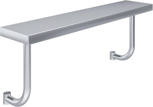 AmGood 13.5 in. x 49 in. Stainless Steel Adjustable Work Surface for 30 in. x 48 in. Equipment Stand