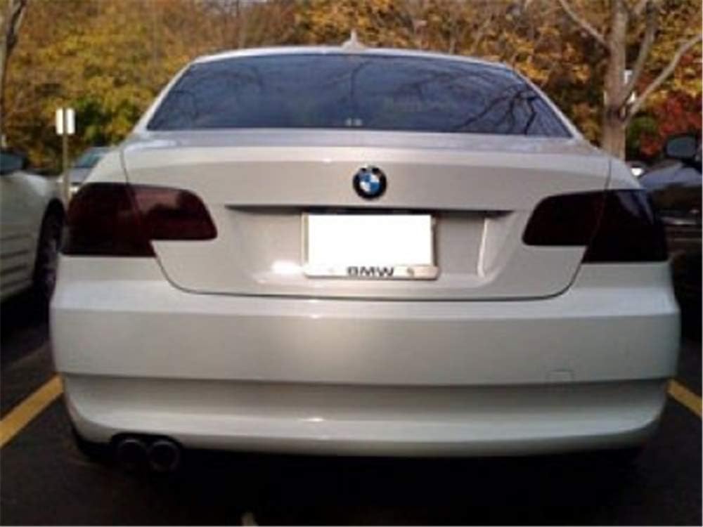 12 by 48 Inches Self Adhesive Headlight, Tail Lights, Fog Lights Tint Vinyl Film with Tools (Dark Black)