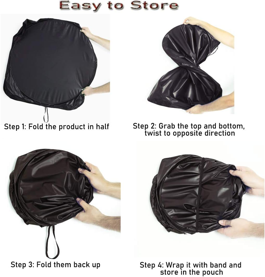 Gven Car Shade Patriotic Car Sun Shade with USA Flag Car Front Windshield Shade for Heat Protection Patriotic Car Accessories American Flag for Car Pickup Truck SUV (Flag, S)