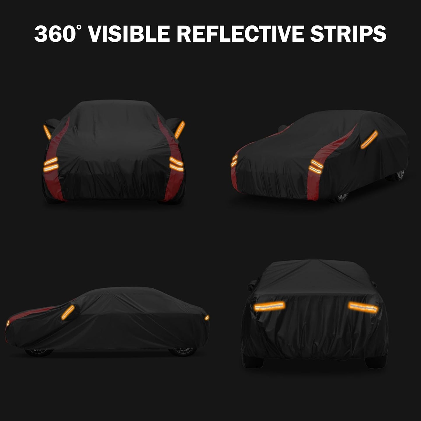 Car Cover Outdoor Automobiles Waterproof All Weater Truck Cover for Tacoma, Tundra, Titan, F-150, RAM 1500, Silverado 1500, Sierra 1500 etc. Length: Up to 230 inches.
