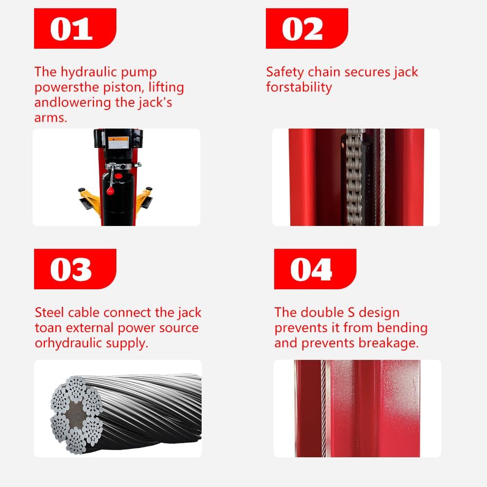 11000lbs Lifting Capacity 2 Post Lift Automotive Car Lift Professional Clearfloor Car Lift for Home Garage and Shop M110-N