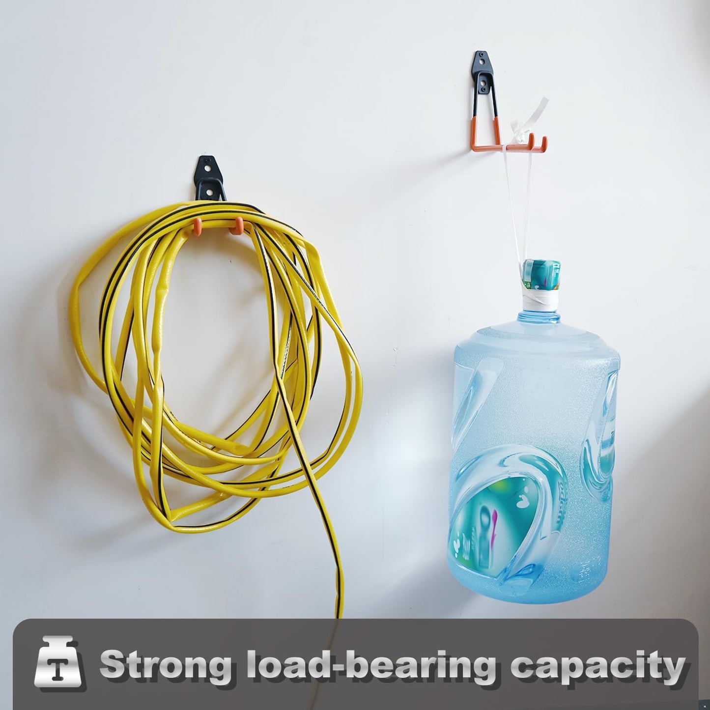 QUELIEN Large Garage Hooks, Heavy-Duty 7.5 in Cord Organizer for Garage Organization, Storage, and Hose Holder – Space-Saving and Durable Design for Home, Garage, and Workshop Use