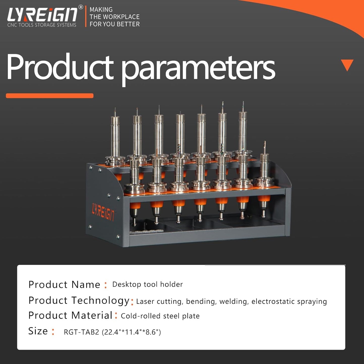 CNC Tool Rack for Workshop Storehouse Airplane Car Furniture Make, CNC Tool Holder on Desktop Placed, CNC Tool Storage Rack Placed on The Desktop