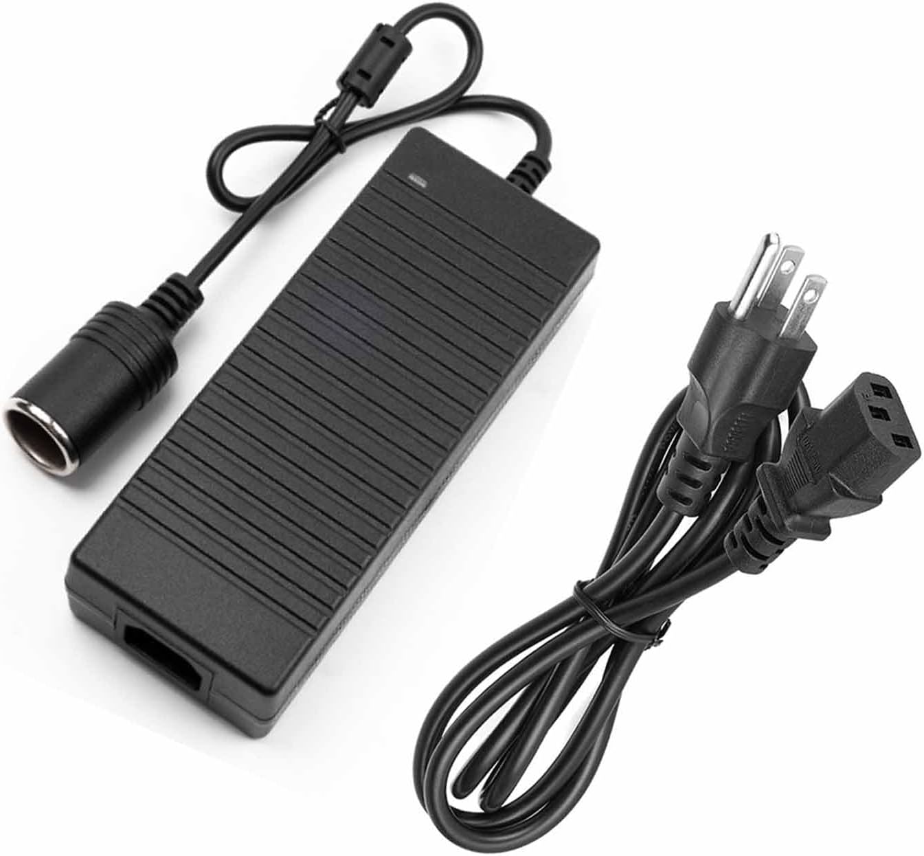 12V 15A Power Adapter Car Charger Converter,Car Cigarette Lighter Socket AC/DC Power Supply Adapter Transformer for Tire Inflator, Car Refrigerator, Car Vacuum Cleaner, and Other Car Devices