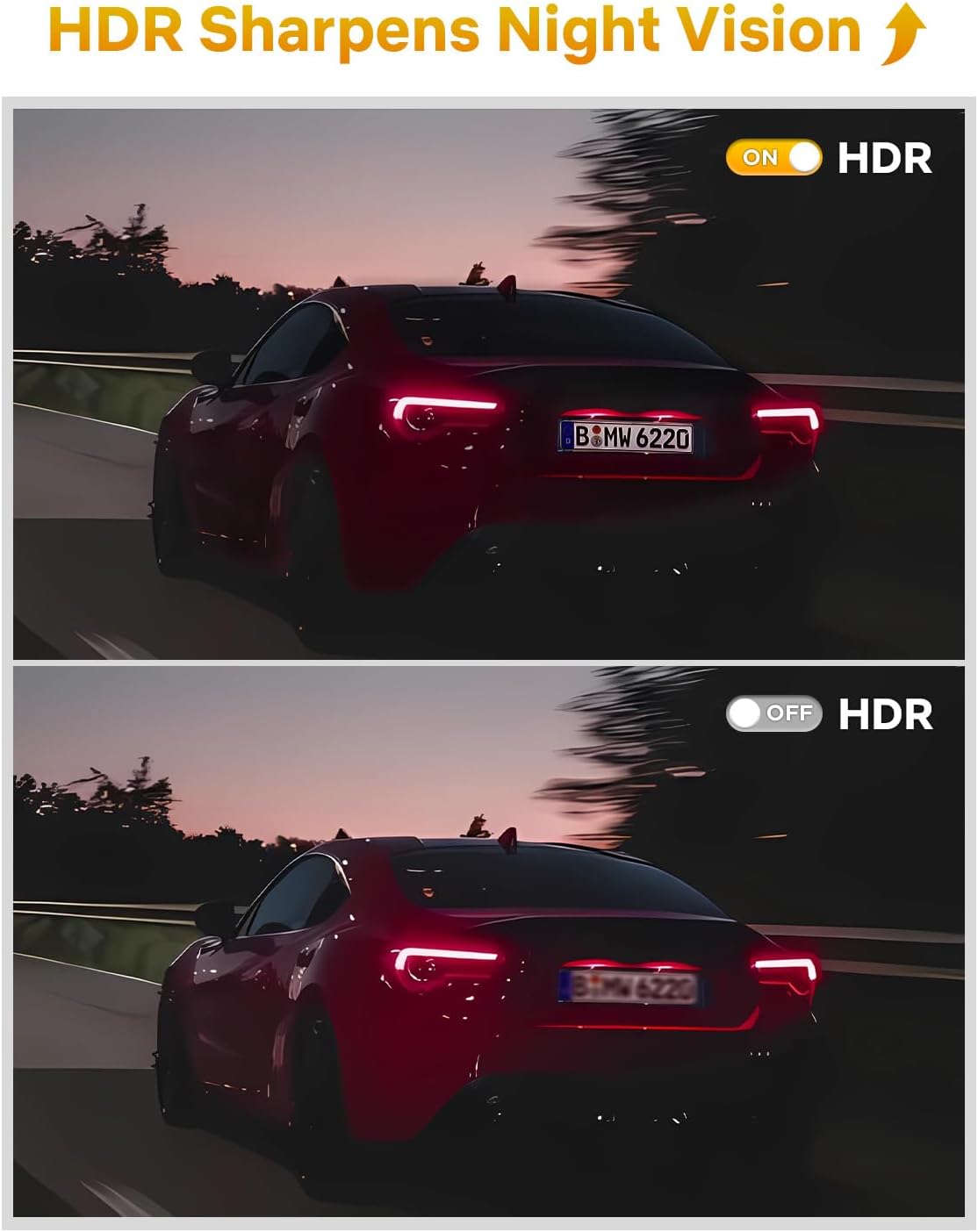 GKU Dash Cam Front and Rear, 4K 60fps＋2.5K Dashcam,STARVIS Sensor, HDR, 5G WiFi GPS, 24H Parking Mode, Night Vision, 170°Wide Angle, Dash Camera for Cars with 1.47 Display, 64G SDcard (Black)