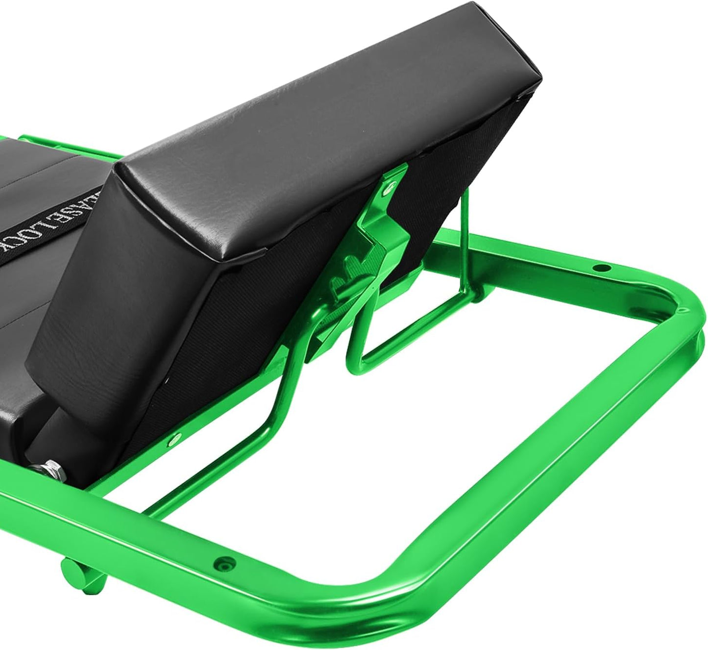 DNA MOTORING 48" 2 IN 1 Folding Rolling Garage Shop Creeper Roller Seat, 7 Pcs 2" Casters, 350 Lbs Weight Capacity, Green, TOOLS-00193-GR