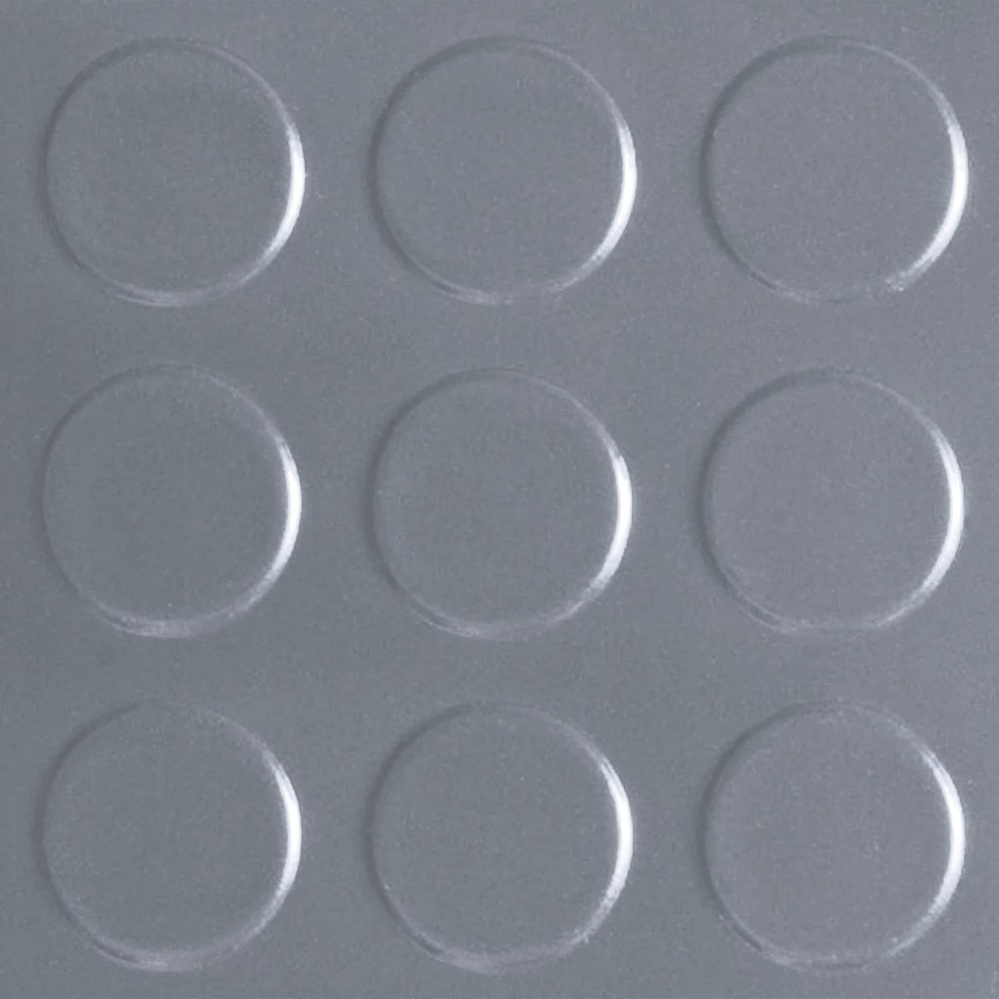 G-Floor Seamless Sheet Vinyl Shed Flooring Cover with Bonded Fibrous Backing - Coin Pattern (8' x 16', Slate Grey)